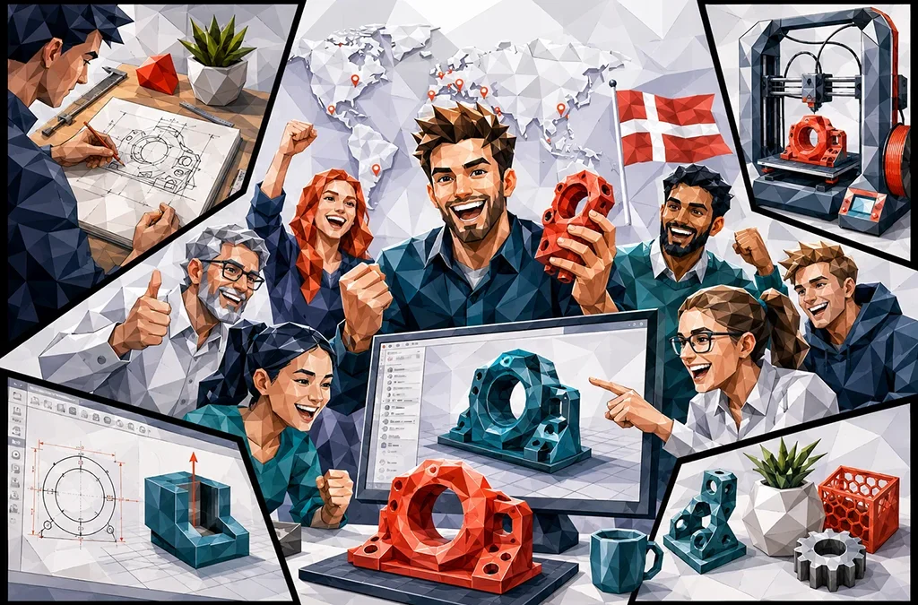 Fra idé til færdigt 3D print: En guide til CAD og 3D modellering