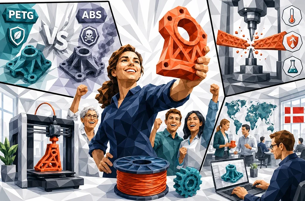PETG vs ABS – det lugtfrie alternativ til industrien